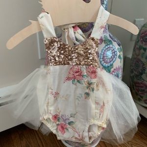 Babygirl flower romper